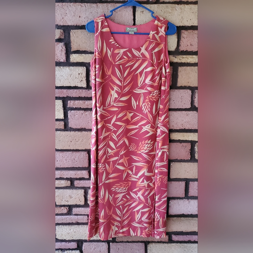 TOMMY BAHAMA Silk topical colorful Sheath Dress Size 8 Hawaiian Tropical